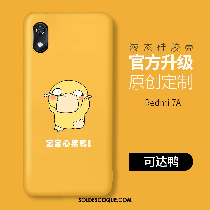 Coque Xiaomi Redmi 7a Rouge Personnalité Délavé En Daim Silicone Fluide Doux Soldes