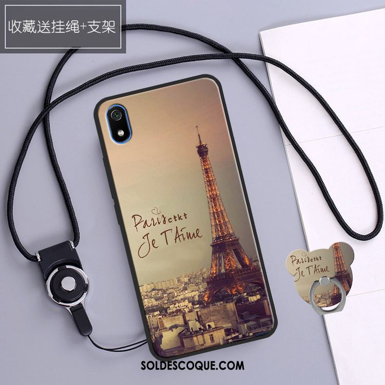 Coque Xiaomi Redmi 7a Silicone Blanc Rouge Tendance Personnalité En Ligne