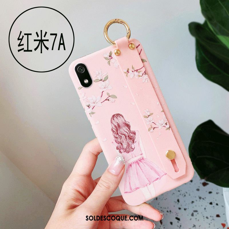 Coque Xiaomi Redmi 7a Tout Compris Rouge Rose Net Rouge Étui Soldes