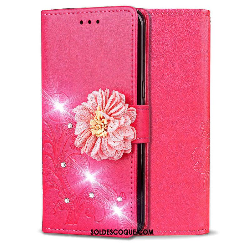 Coque Xiaomi Redmi 7a Téléphone Portable Étui En Cuir Fluide Doux Petit Rouge Pas Cher