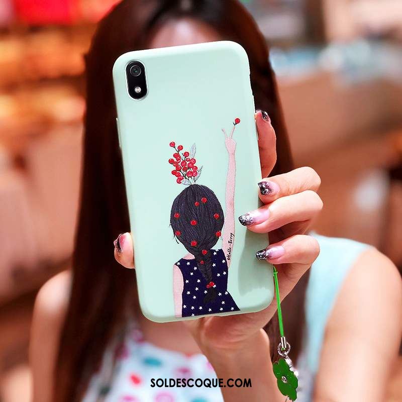 Coque Xiaomi Redmi 7a Vert Incassable Tendance Étui Téléphone Portable Pas Cher