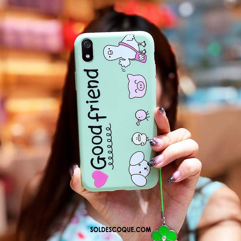 Coque Xiaomi Redmi 7a Vert Incassable Tendance Étui Téléphone Portable Pas Cher