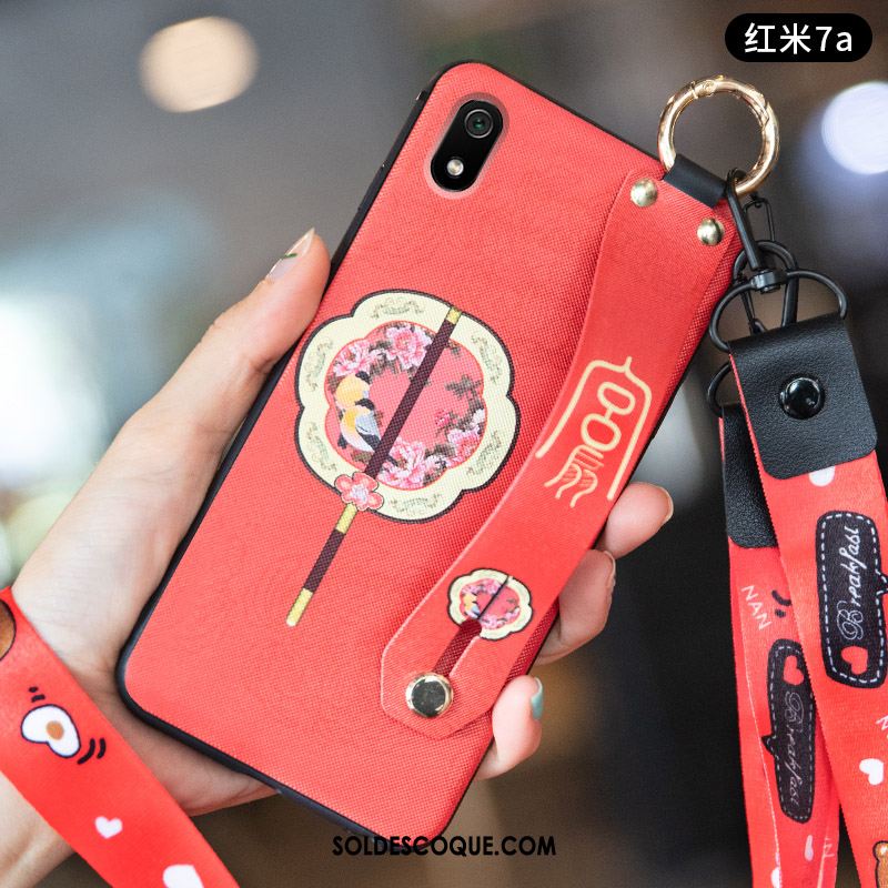 Coque Xiaomi Redmi 7a Vintage Créatif Délavé En Daim Fluide Doux Petit En Vente