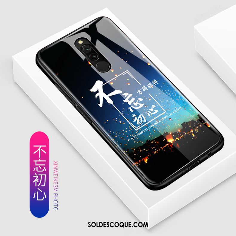 Coque Xiaomi Redmi 8 Charmant Téléphone Portable Incassable Délavé En Daim Bleu Pas Cher