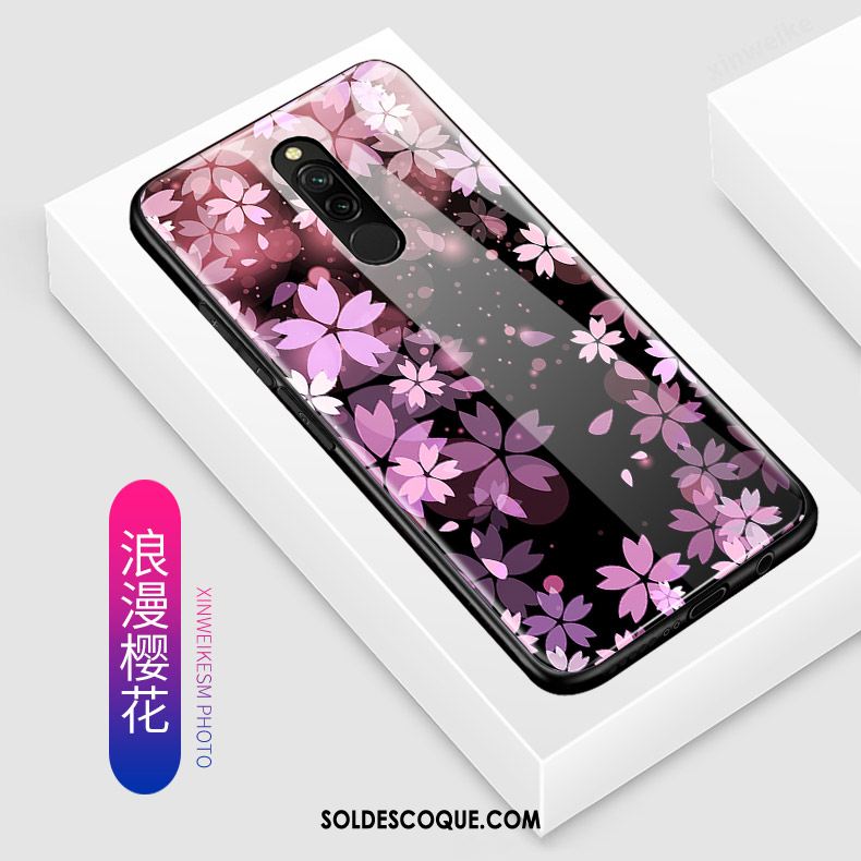 Coque Xiaomi Redmi 8 Charmant Téléphone Portable Incassable Délavé En Daim Bleu Pas Cher