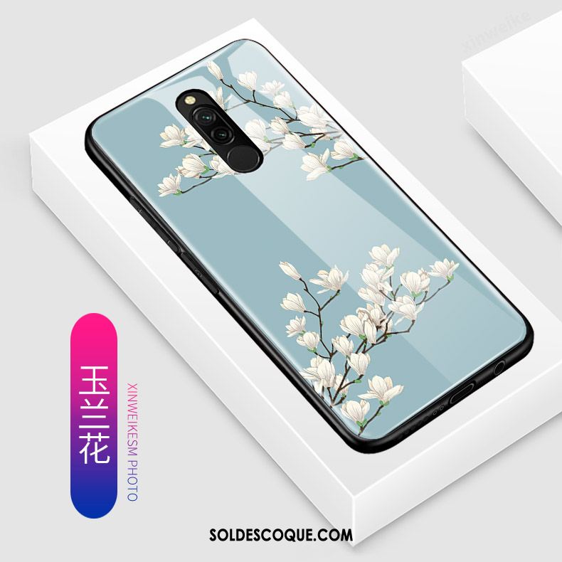 Coque Xiaomi Redmi 8 Charmant Téléphone Portable Incassable Délavé En Daim Bleu Pas Cher