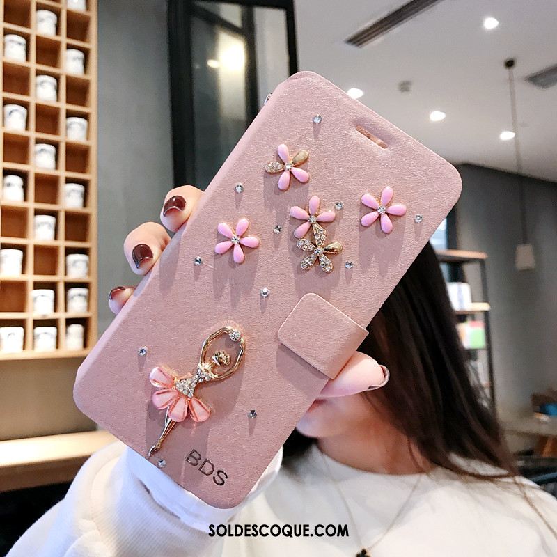 Coque Xiaomi Redmi 8 Incassable Blanc Strass Créatif Téléphone Portable Pas Cher