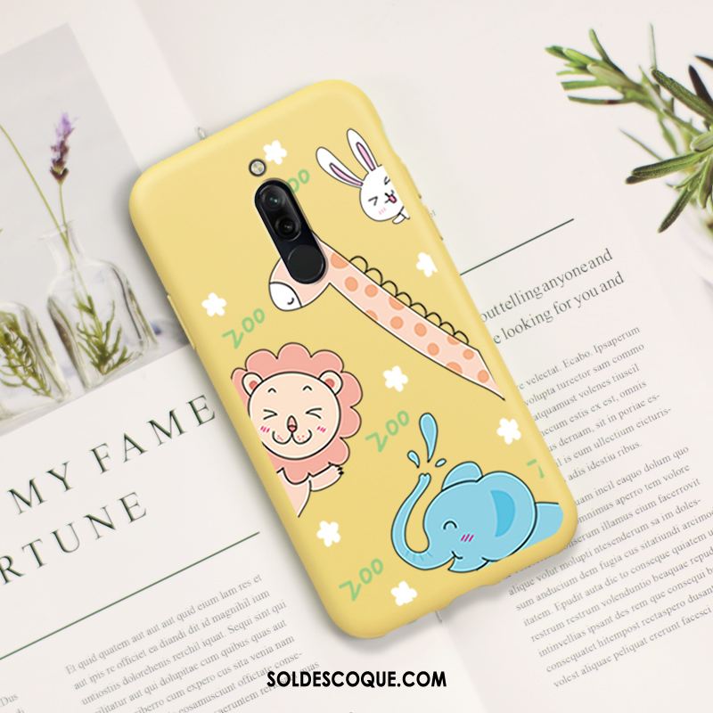 Coque Xiaomi Redmi 8 Net Rouge Très Mince Fluide Doux Animal Incassable En Ligne