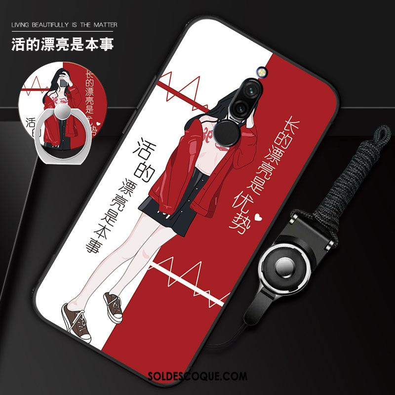 Coque Xiaomi Redmi 8 Ornements Suspendus Tendance Rouge Membrane Créatif Soldes