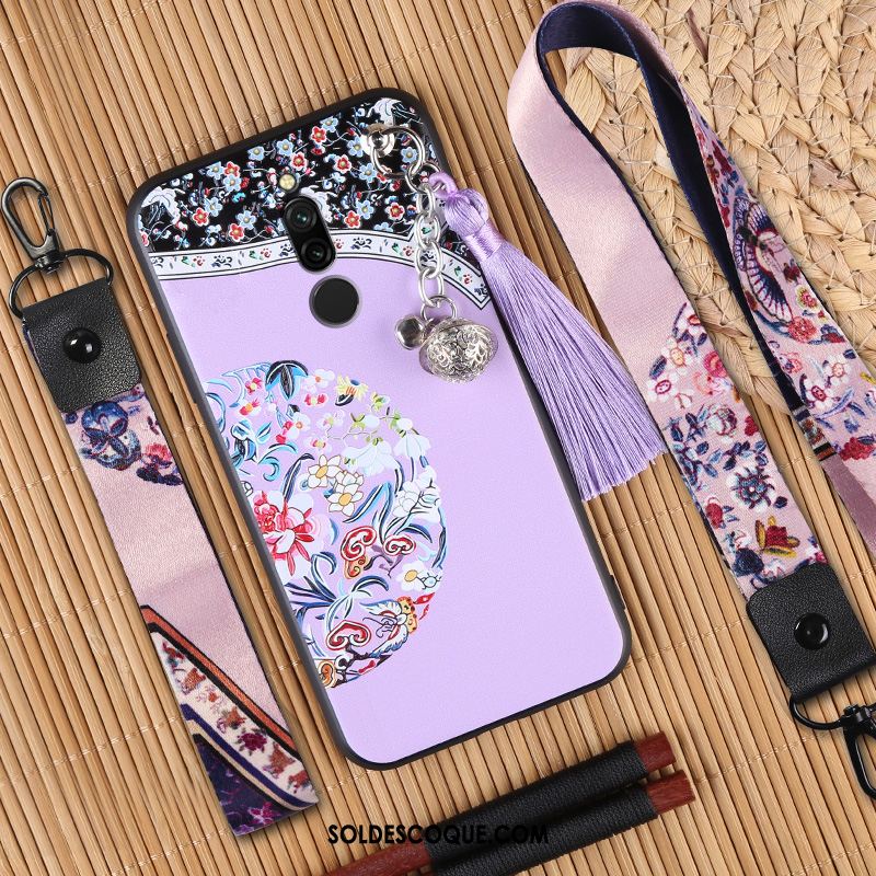 Coque Xiaomi Redmi 8 Personnalité Fluide Doux Étui Délavé En Daim Tout Compris Pas Cher