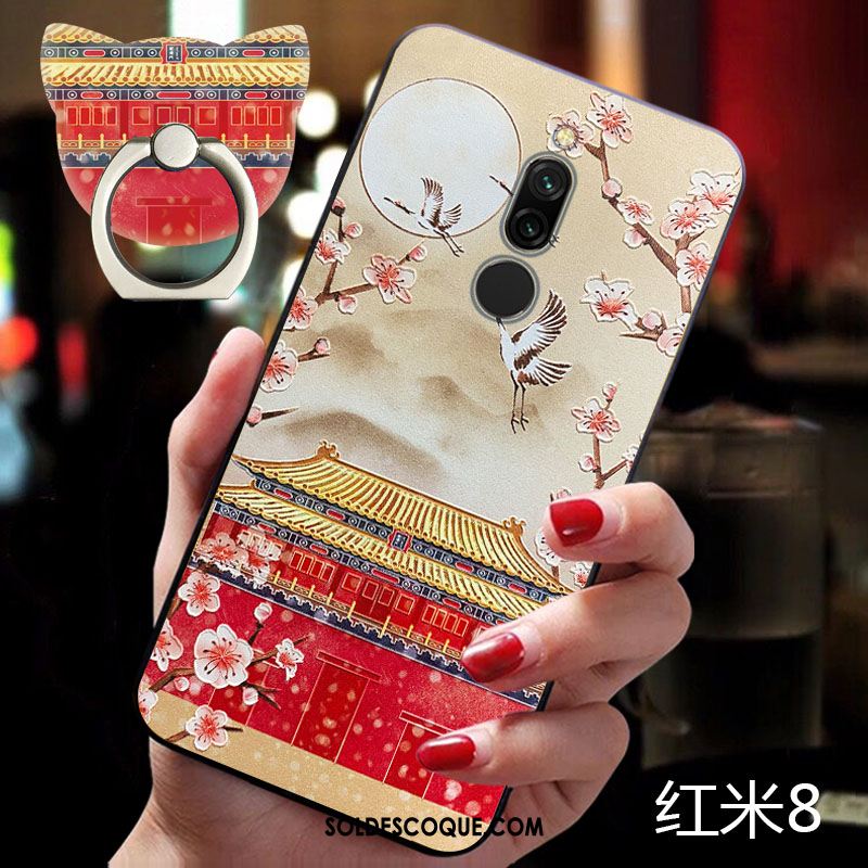 Coque Xiaomi Redmi 8 Rouge Nouveau Petit Silicone Incassable Pas Cher