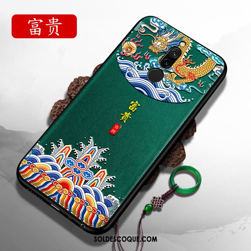 Coque Xiaomi Redmi 8 Silicone Fluide Doux Très Mince Dragon Style Chinois En Ligne