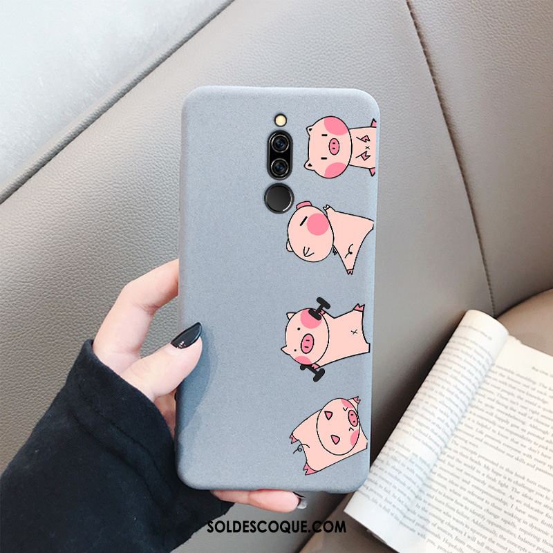 Coque Xiaomi Redmi 8 Téléphone Portable Dessin Animé Délavé En Daim Personnalité Marque De Tendance Soldes