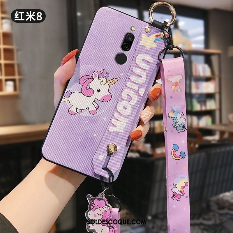 Coque Xiaomi Redmi 8 Téléphone Portable Dessin Animé Rouge Incassable Étui Pas Cher