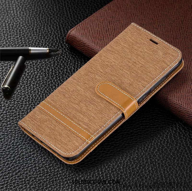 Coque Xiaomi Redmi 8 Étui En Cuir Business Incassable Téléphone Portable Rouge En Ligne