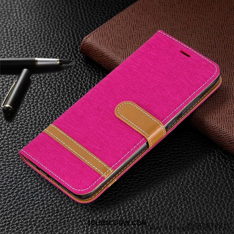 Coque Xiaomi Redmi 8 Étui En Cuir Business Incassable Téléphone Portable Rouge En Ligne