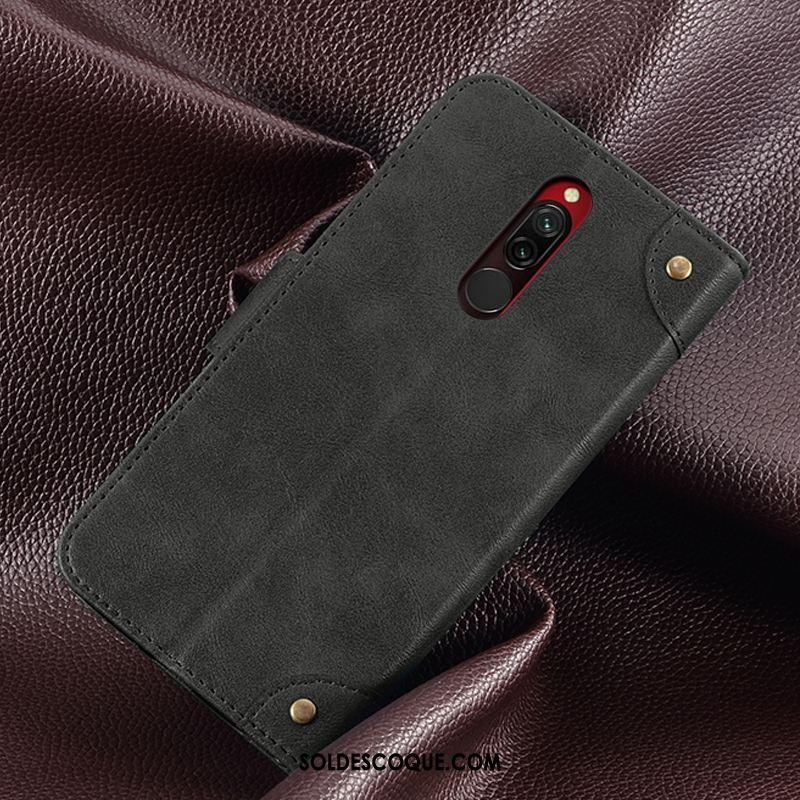 Coque Xiaomi Redmi 8 Étui En Cuir Portefeuille Carte Ornements Suspendus Fluide Doux Soldes