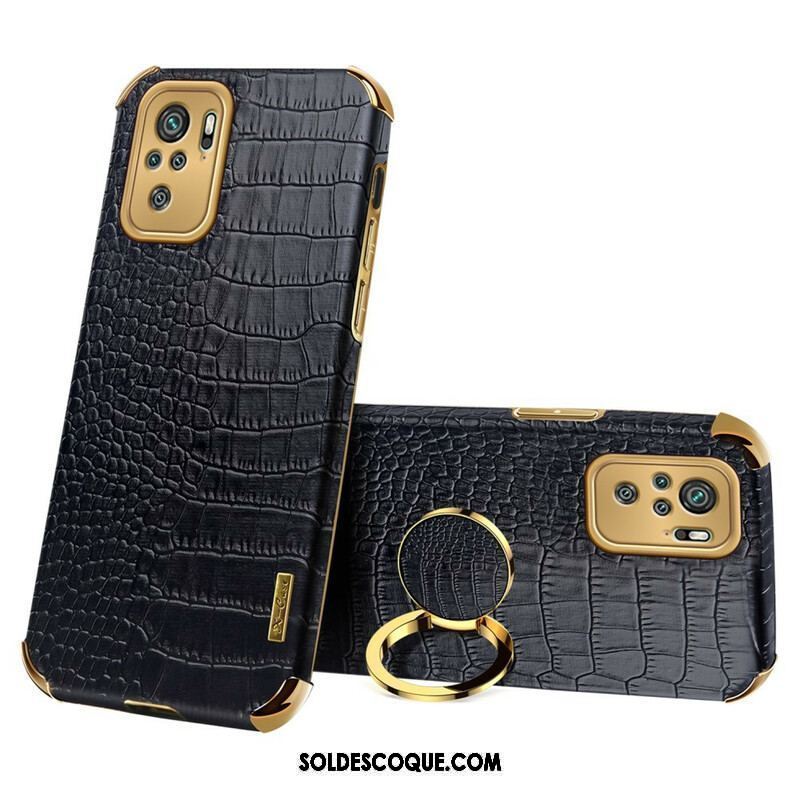 Coque Xiaomi Redmi Note 10/10S/Poco M5s Effet Peau Crocodile