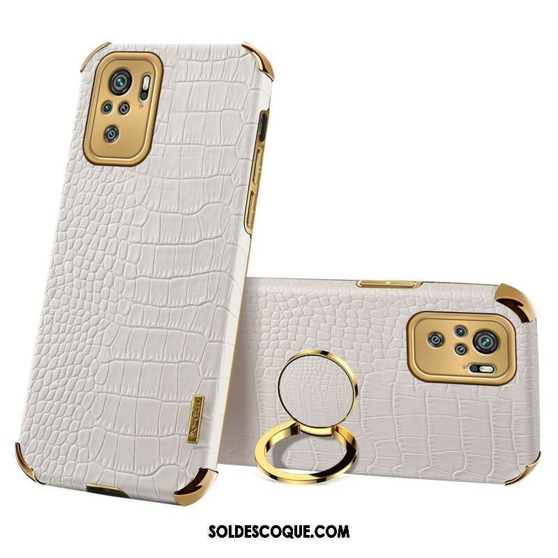 Coque Xiaomi Redmi Note 10/10S/Poco M5s Effet Peau Crocodile