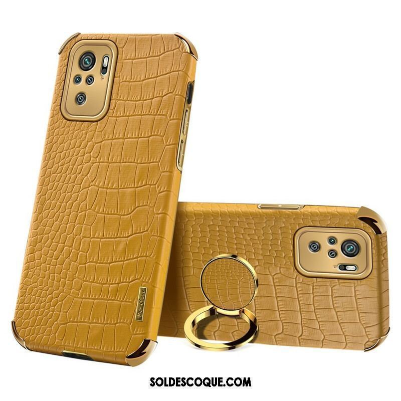 Coque Xiaomi Redmi Note 10/10S/Poco M5s Effet Peau Crocodile