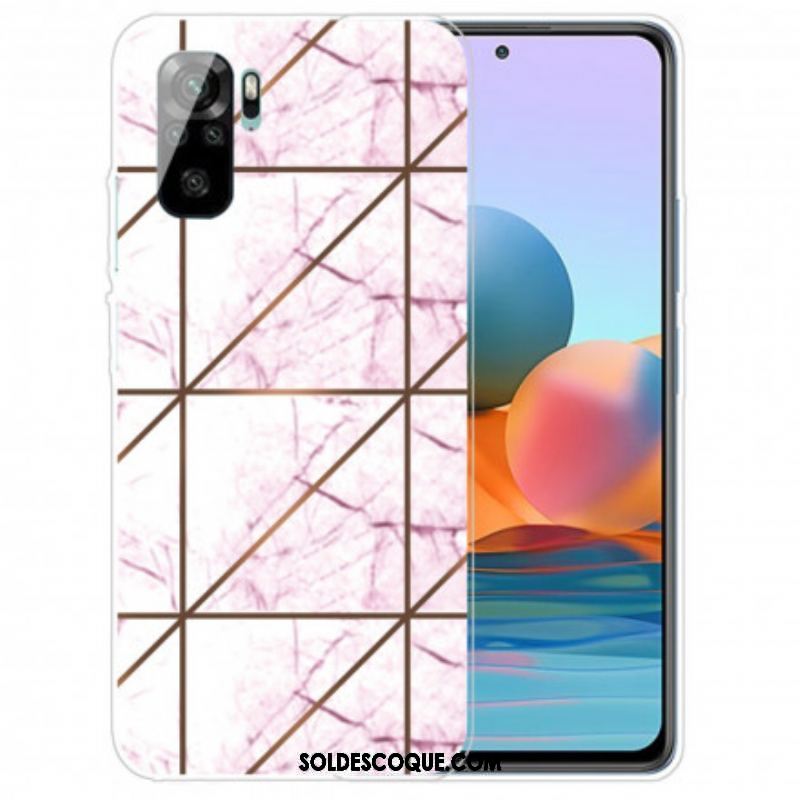 Coque Xiaomi Redmi Note 10/10S/Poco M5s Marbre Géométrie Intense