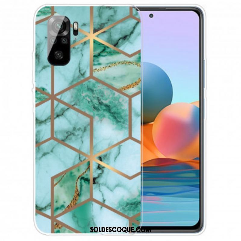 Coque Xiaomi Redmi Note 10/10S/Poco M5s Marbre Géométrie Intense