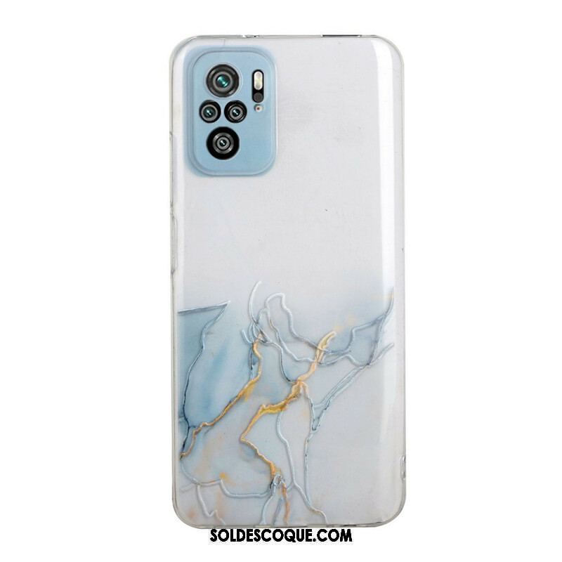 Coque Xiaomi Redmi Note 10/10S/Poco M5s Silicone Effet Marbré