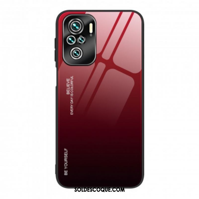 Coque Xiaomi Redmi Note 10/10S/Poco M5s Verre Trempé Be Yourself