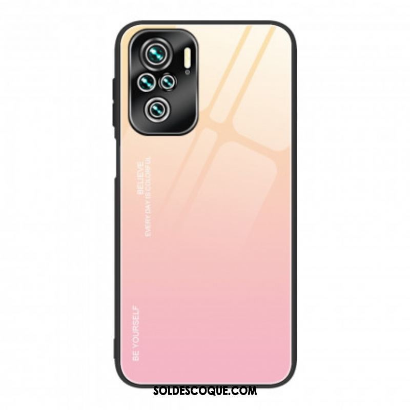 Coque Xiaomi Redmi Note 10/10S/Poco M5s Verre Trempé Be Yourself