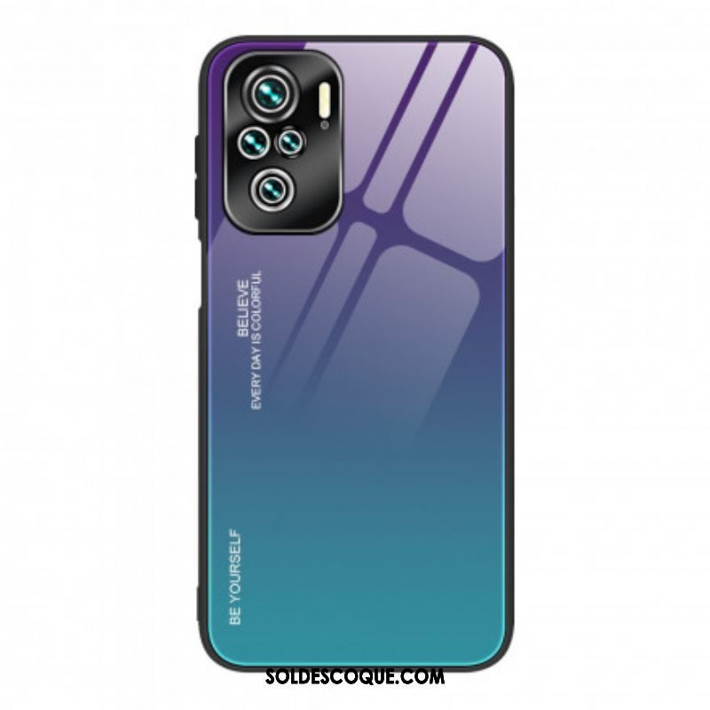 Coque Xiaomi Redmi Note 10/10S/Poco M5s Verre Trempé Be Yourself