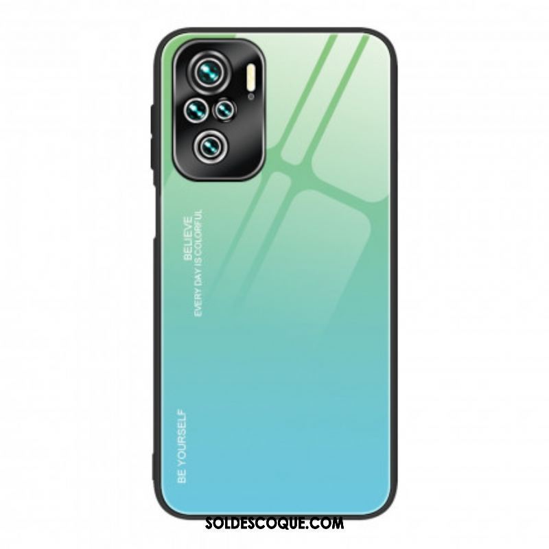 Coque Xiaomi Redmi Note 10/10S/Poco M5s Verre Trempé Be Yourself