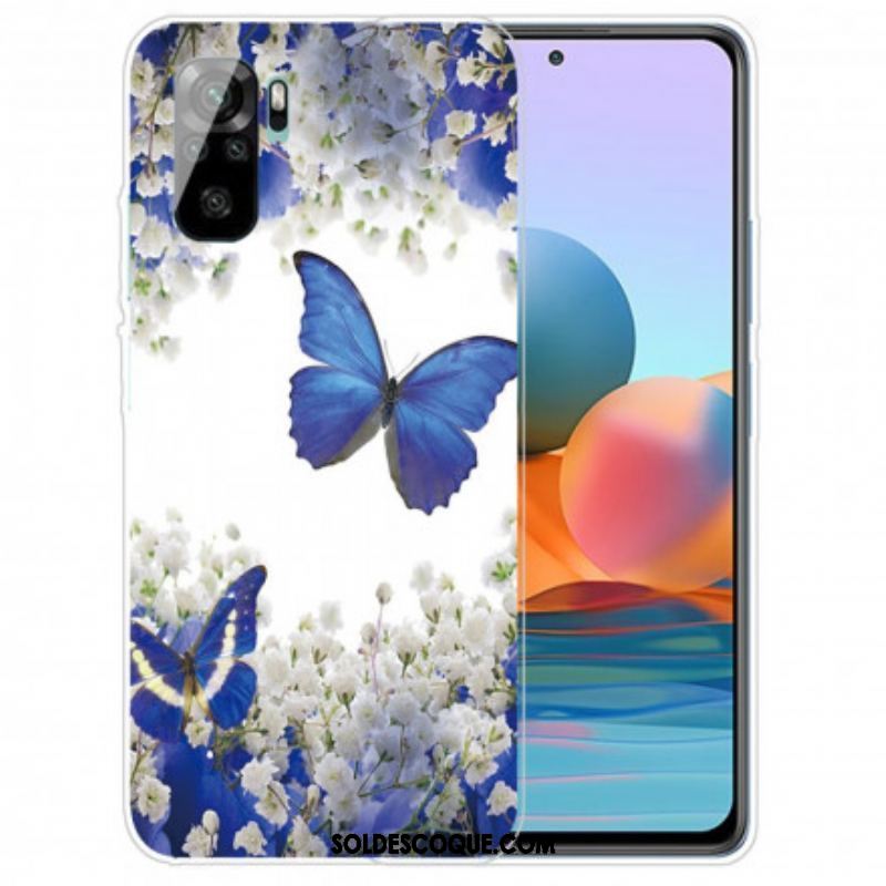 Coque Xiaomi Redmi Note 10/10S/Poco M5s Vol de Papillons