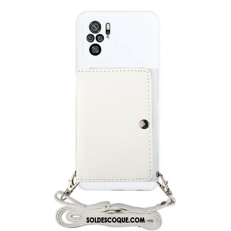 Coque Xiaomi Redmi Note 10/10S/Poco M5s à Bandoulière Porte-cartes