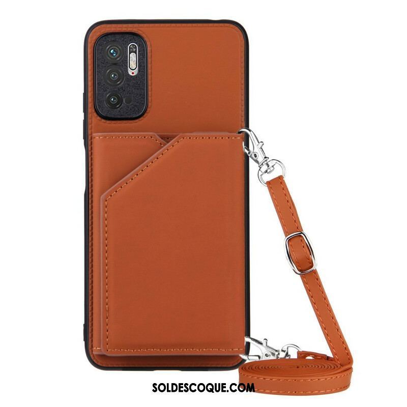 Coque Xiaomi Redmi Note 10 5G / Poco M3 Pro 5G Bandoulière Porte-cartes