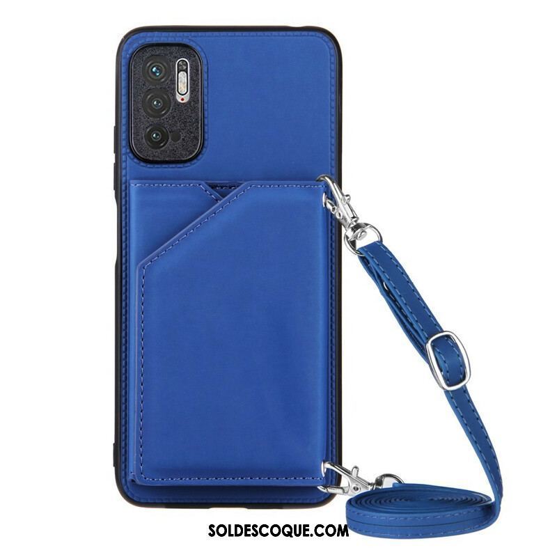 Coque Xiaomi Redmi Note 10 5G / Poco M3 Pro 5G Bandoulière Porte-cartes