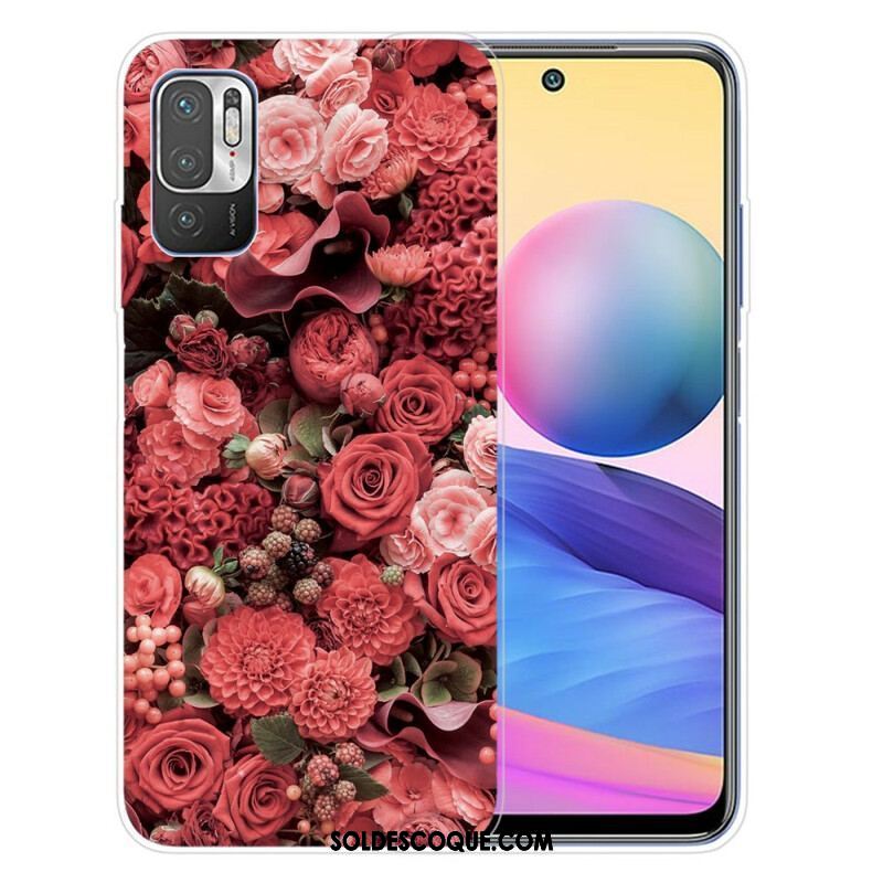 Coque Xiaomi Redmi Note 10 5G / Poco M3 Pro 5G Fleurs Intenses