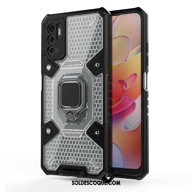 Coque Xiaomi Redmi Note 10 5G / Poco M3 Pro 5G Nid d'Abeille avec Anneau