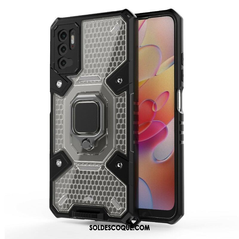 Coque Xiaomi Redmi Note 10 5G / Poco M3 Pro 5G Nid d'Abeille avec Anneau