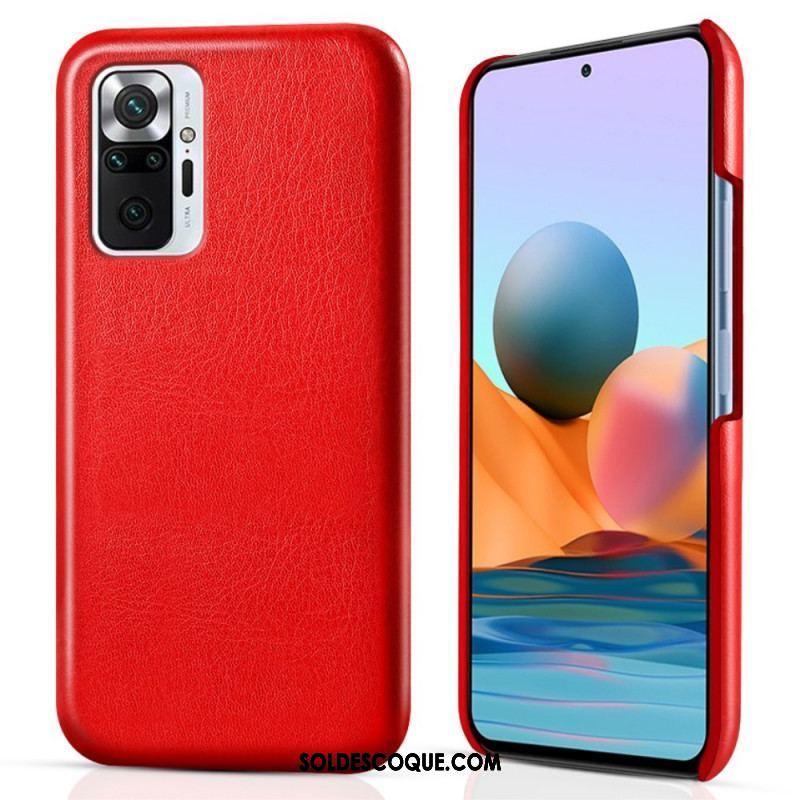 Coque Xiaomi Redmi Note 10 Pro Effet Cuir KSQ