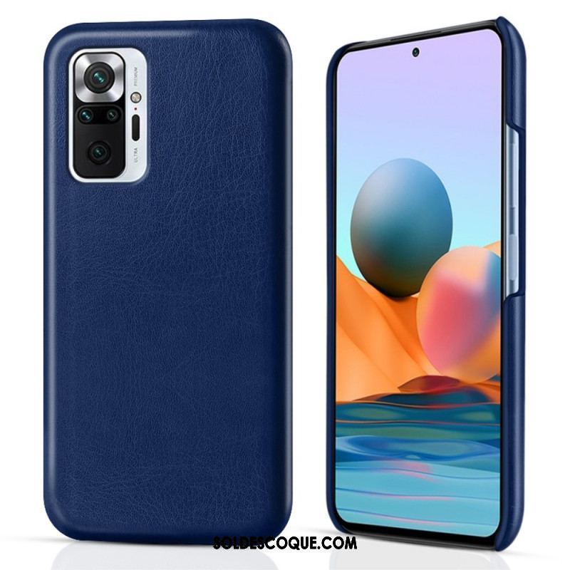 Coque Xiaomi Redmi Note 10 Pro Effet Cuir KSQ