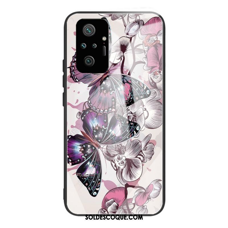 Coque Xiaomi Redmi Note 10 Pro Verre Trempé Variation Papillons