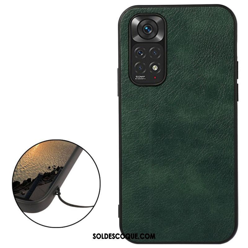 Coque Xiaomi Redmi Note 11 / 11s Simili Cuir Litchi