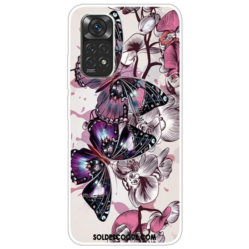 Coque Xiaomi Redmi Note 11 Pro / Note 11 Pro 5G Variation Papillons