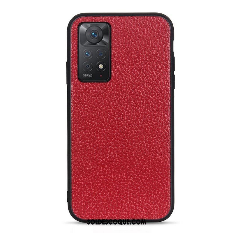 Coque Xiaomi Redmi Note 11 Pro / Note 11 Pro 5G Véritable Cuir Litchi