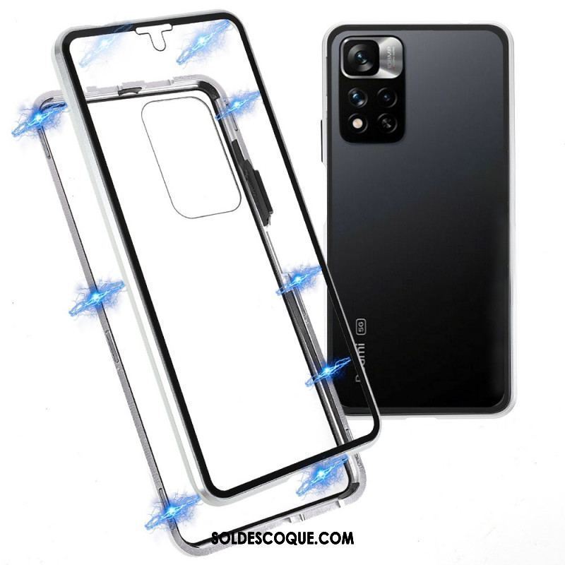 Coque Xiaomi Redmi Note 11 Pro Plus 5G Cadre Avant et Dos en Verre Trempé