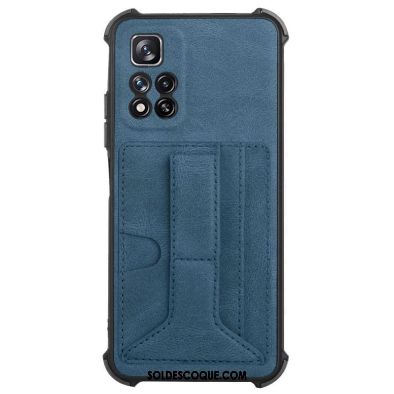 Coque Xiaomi Redmi Note 11 Pro Plus 5G Cuir Support et Porte-Cartes