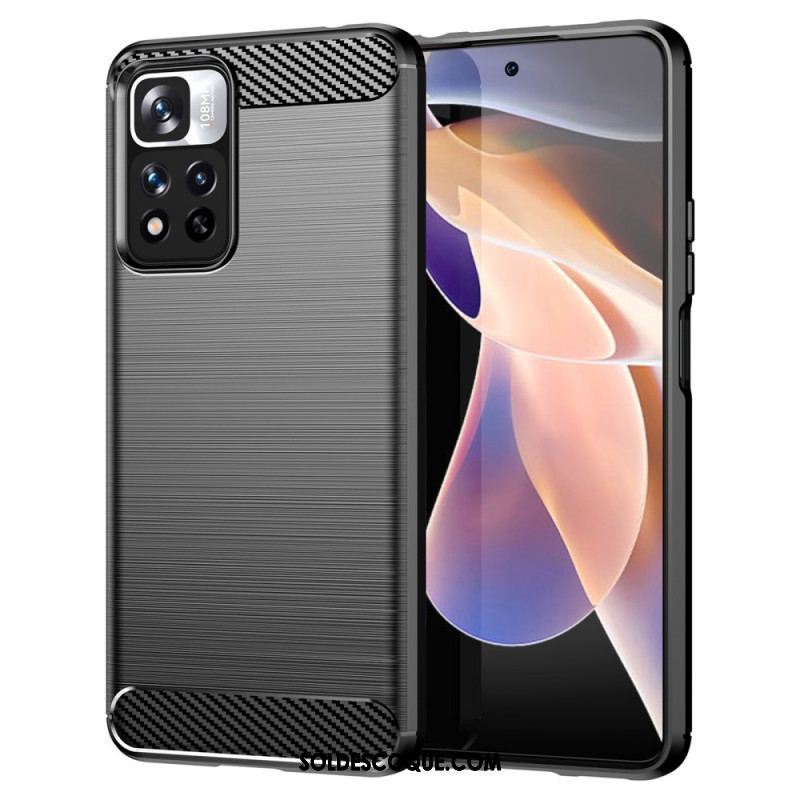 Coque Xiaomi Redmi Note 11 Pro Plus 5G Fibre Carbone Brossée