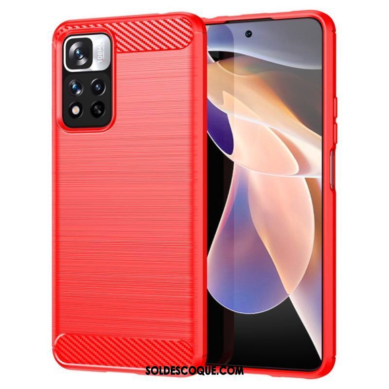 Coque Xiaomi Redmi Note 11 Pro Plus 5G Fibre Carbone Brossée