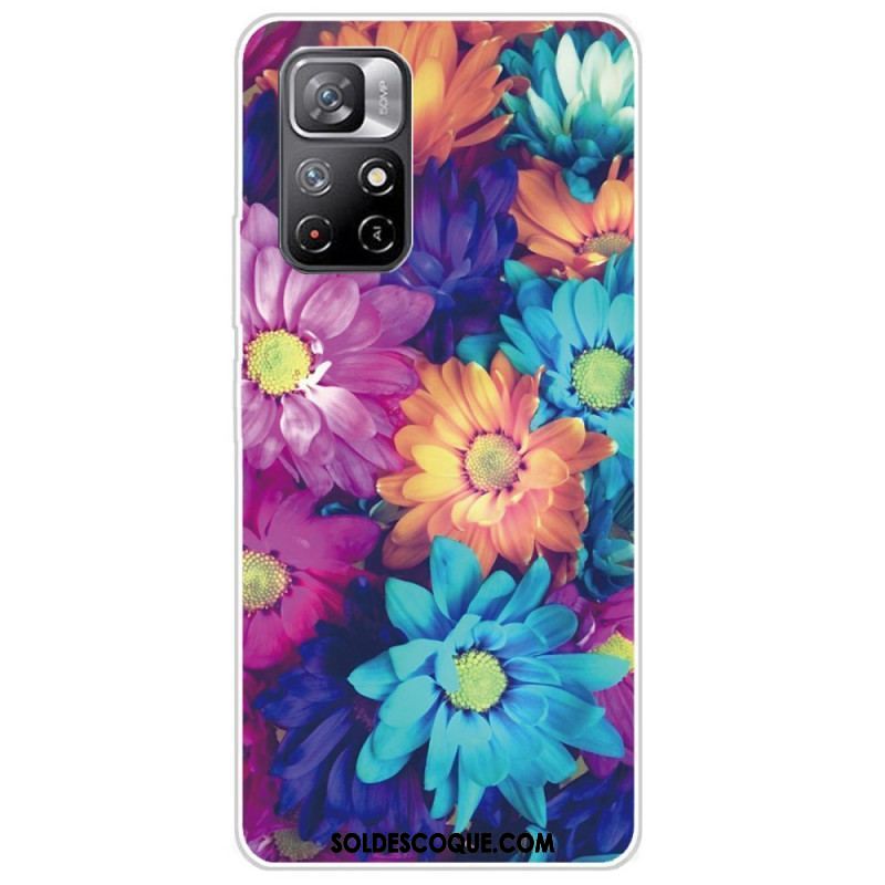 Coque Xiaomi Redmi Note 11 Pro Plus 5G Flexible Fleurs