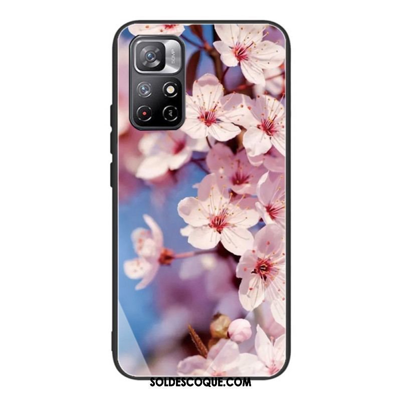 Coque Xiaomi Redmi Note 11 Pro Plus 5G Verre Trempé Fleurs